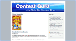 Desktop Screenshot of contestguru.com